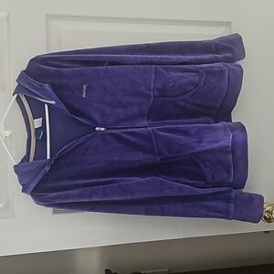 Large Purple REEBOK zip hoodie jacket